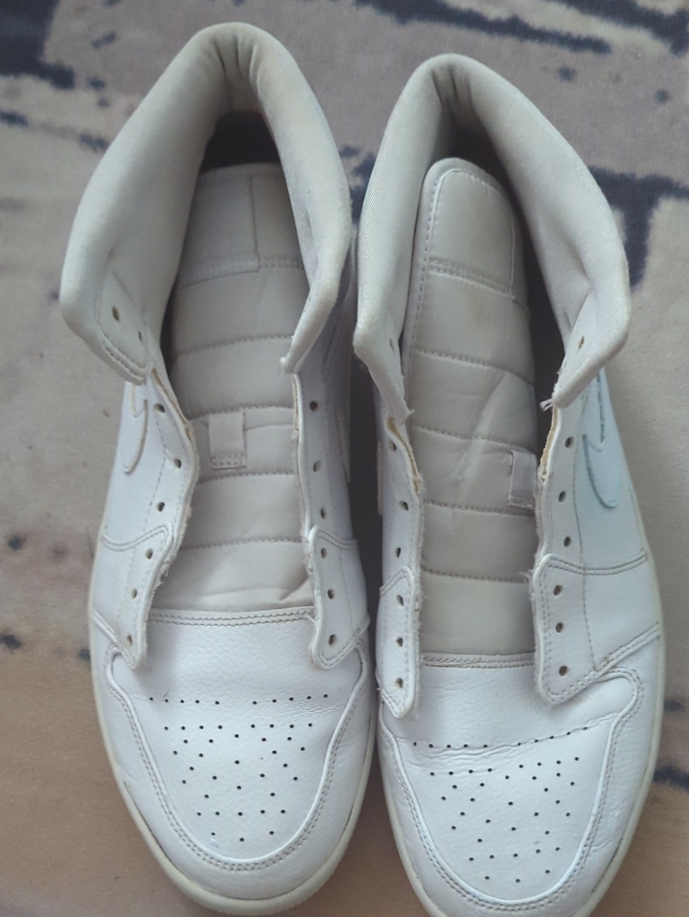 Jordan Men's High-Top Sneakers in Off-White